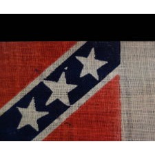 CONFEDERATE THIRD NATIONAL FORMAT PARADE FLAG, CA 1884-1910, AN EARLY REUNION EXAMPLE