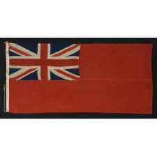 BRITISH RED ENSIGN, ENTIRELY HAND-SEWN, ca 1880-1920’s