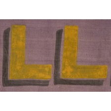 RARE VIOLET & YELLOW SUFFRAGETTE PARADE BANNER, THE PLATE EXAMPLE ILLUSTRATED IN THE TEXT REFERENCE ON THE SUBJECT, MADE CA 1910-1920