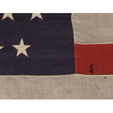 45 STAR ANTIQUE AMERICAN FLAG, CIRCA 1896-1908, SPANISH-AMERICAN WAR ERA, UTAH STATEHOOD