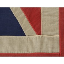 BRITISH UNION FLAG ("UNION JACK") OF THE WWI - WWII ERA, MADE BY JOHN EDGINGTON IN LONDON