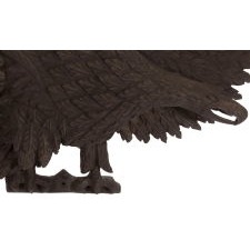 CARVED EAGLE WITH EXUBERANT DESIGN, BOLD SCALE, AND DARK, EARLY PATINA, FOUND IN VERMONT, CIRCA 1880