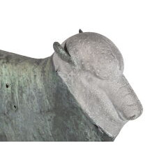 MERINO SHEEP WEATHERVANE, THE VERY BEST OF ITS KIND AND WITH PERHAPS THE BEST SURFACE THAT EXISTS ON SURVIVING EXAMPLES, ATTRIBUTED TO A.J. HARRIS & CO., BOSTON, circa 1875