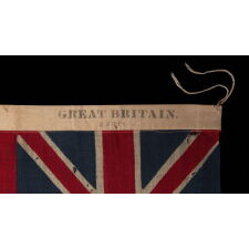 RARE BRITISH RED ENSIGN OF THE LATTER 19TH CENTURY, MADE BY HORSTMANN & BROTHERS COMPANY OF PHILADELPHIA FOR DISPLAY AT THE 1876 CENTENNIAL INTERNATIONAL EXHIBITION, ONE OF TWO KNOWN EXAMPLES