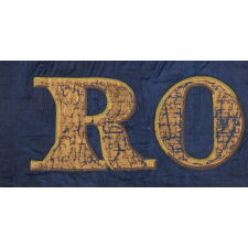 EXTRAORDINARY SILK FLAG, COMMISSIONED BY OR PRESENTED TO THE ROCKFORD, ILLINOIS “WIDE AWAKES,” IN SUPPORT OF THE 1860 PRESIDENTIAL CAMPAIGN OF ABRAHAM LINCOLN & HANNIBAL HAMLIN, POSSIBLY CARRIED AT THE OPENING OF THE CIVIL WAR BY COMPANY D OF THE 11TH ILLINOIS INFANTRY