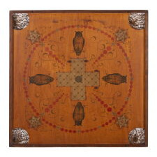 “THE OWL GAMEBOARD NO. 1”, A COMBINATION OF 100 GAMES, PATENTED IN 1901 BY CABINET-MAKER EDWARD MIKKELSON, CHICAGO