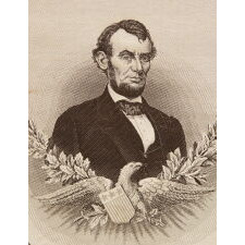 JACQUARD-WOVEN IMAGE OF ABRAHAM LINCOLN BY FRANÇCOIS CARQUILLAT, FRENCH, circa 1861-1876