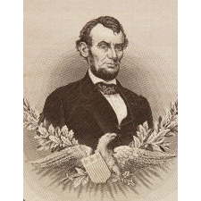 JACQUARD-WOVEN IMAGE OF ABRAHAM LINCOLN BY FRANÇCOIS CARQUILLAT, FRENCH, circa 1861-1876