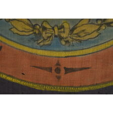 EXCEPTIONAL NEW HAMPSHIRE STATE FLAG WITH A HAND-PAINTED SEAL, SURROUNDED BY 45 HAND-SEWN STARS, MADE BY LAMPRELL & MARBLE, BOSTON, CA 1896-1907