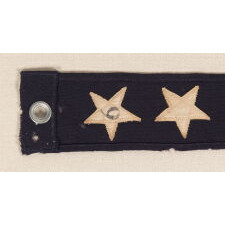 “NO. 6” U.S. NAVY COMMISSION PENNANT WITH 7 STARS, MADE SOMETIME DURING THE WWI - WWII ERA (1917-1945)