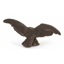 PILOT HOUSE / TRADE EAGLE ON A HALF-GLOBE PERCH, HAND-MADE OF MOLDED COPPER, LIKELY ON AN IRON FRAMEWORK, circa 1860-1890
