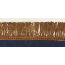 RARE CIVIL WAR PERIOD FEDERAL STANDARD STYLE FLANK GUIDON OF THE 100TH NEW YORK VOLUNTEER INFANTRY, HAND-PAINTED AND GILDED ON SILK, 1862-1865
