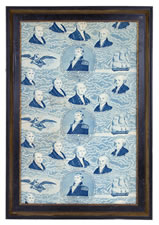 RARE AND EARLY YARD GOODS TEXTILE, MADE FOR THE 1829 INAUGRATION OF ANDREW JACKSON