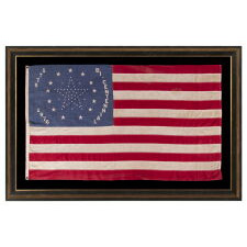 RARE AND EXCEPTIONAL 1976 BICENTENNIAL CELEBRATION FLAG WITH 56 STARS, DESIGNED BY HENRY FREDETTE OF LEOMINSTER, MASSACHUSETTS, COPYRIGHTED IN 1974