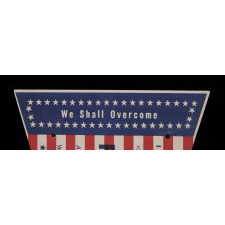 RARE & EXTRAORDINARY STARS & STRIPES PENNANT FROM THE MARCH ON WASHINGTON, AUGUST 28, 1963, WHEN MARTIN LUTHER KING DELIVERED HIS HISTORIC "I HAVE A DREAM" SPEECH