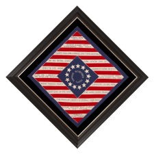 RARE, WWII, "REMEMBER PEARL HARBOR" BANDANNA WITH 13 STARS AND A STRIPED FIELD WITH TWELVE, ICONIC, PATRIOTIC SLOGANS