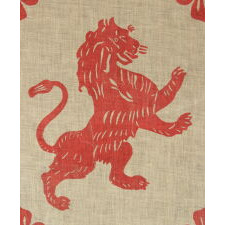 THE ROYAL FLAG OF SCOTLAND, a.k.a., “LION RAMPANT,” A GLAZED COTTON PARADE FLAG, LAST QUARTER 19th CENTURY