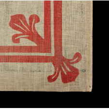 THE ROYAL FLAG OF SCOTLAND, a.k.a., “LION RAMPANT,” A GLAZED COTTON PARADE FLAG, LAST QUARTER 19th CENTURY