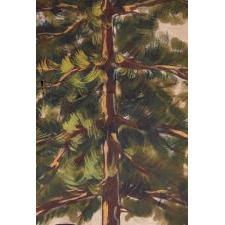 ONE OF A TINY GROUP OF SURVIVING ANTIQUE AMERICAN FLAGS THAT INCLUDES A RATTLESNAKE, IN A VARIANT OF CLOSELY RELATED DESIGNS FLOWN BY THE COLONIAL MASSACHUSETTS NAVY (1775-1776) & POSSIBLY BY THE PENNSYLVANIA NAVY ON THE DELAWARE RIVER (1775 – 1778), ALL WITH A GREEN PINE TREE AS THE CENTRAL DEVICE ON A WHITE FIELD; THIS EXAMPLE MADE circa 1910-1926, WITH A RATTLESNAKE COILED ABOUT ITS BASE AND TWO SLOGANS: “AN APPEAL TO GOD” & “DON’T TREAD ON ME”