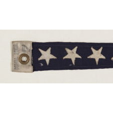 U.S. NAVY COMMISSIONING PENNANT WITH 7 STARS, A 4 FT. EXAMPLE, WWI-WWII ERA (1917-1945)