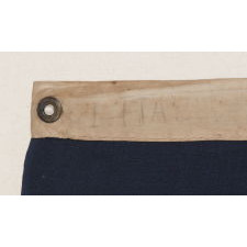 U.S. NAVY JACK WITH 30 STARS, AN ENTIRELY HAND-SEWN, PRE-CIVIL WAR EXAMPLE WITH MARKINGS FROM NEW YORK SHIPSMITH ISAAC HALL, WISCONSIN STATEHOOD, 1848-1850