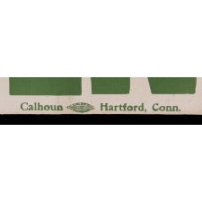 VOTES FOR WOMEN BANNER IN PURPLE AND GREEN, WITH EXCEPTIONAL SCALE, MADE IN HARTFORD, CONNECTICUT, PROBABLY FOR THE WOMEN'S POLITICAL UNION OF NEW YORK, CONNECTICUT, AND NEW JERSEY, ORGANIZED BY CARRIE STANTON'S DAUGHTER, HARRIOT EATON STANTON BLATCH, 1910-1915