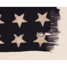 48 STAR U.S. NAVY JACK, MADE AT MARE ISLAND, CALIFORNIA, HEADQUARTERS OF THE PACIFIC FLEET, DURING WWII, DATED 1944